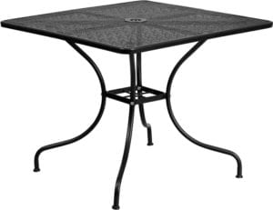 Buy Patio Table 35.5SQ Black Patio Table in  Orlando at Capital Office Furniture