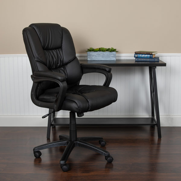 Buy Contemporary Big and Tall Office Chair - 400 lb. Rating Black Big & Tall Leather Chair near  Kissimmee at Capital Office Furniture
