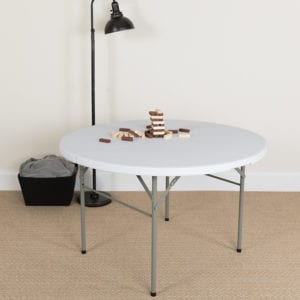 Buy Ready To Use Commercial Table 48RD White Bi-Fold Table in  Orlando at Capital Office Furniture