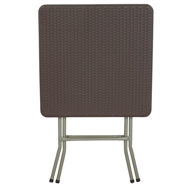 Shop for 23.5SQ Brown Rattan Fold Tablew/ Seats up to 2 Adults in  Orlando at Capital Office Furniture