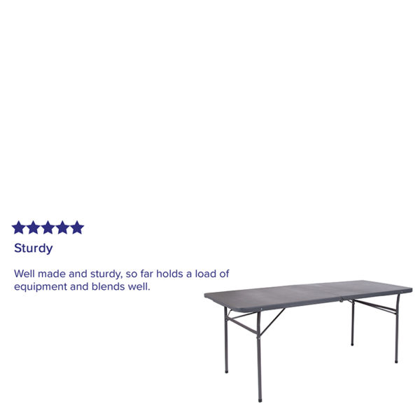 Shop for 30x72 Gray Plastic Fold Tablew/ Seats up to 8 Adults near  Casselberry at Capital Office Furniture