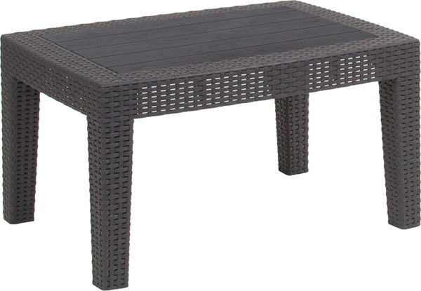 Buy Contemporary Style Dark Gray Rattan Coffee Table near  Winter Garden at Capital Office Furniture