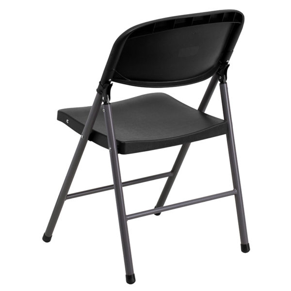 New folding chairs in black w/ Charcoal Powder Coated Frame Finish at Capital Office Furniture near  Ocoee at Capital Office Furniture