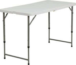 Buy Ready To Use Adjustable Height Commercial Table 24x48 White Plastic Fold Table in  Orlando at Capital Office Furniture