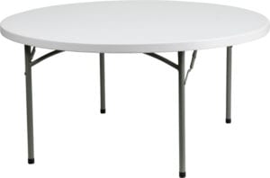 Buy Ready To Use Commercial Table 60RD White Plastic Fold Table near  Bay Lake at Capital Office Furniture