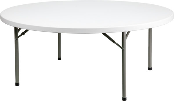 Buy Ready To Use Commercial Table 72RD White Plastic Fold Table near  Winter Garden at Capital Office Furniture