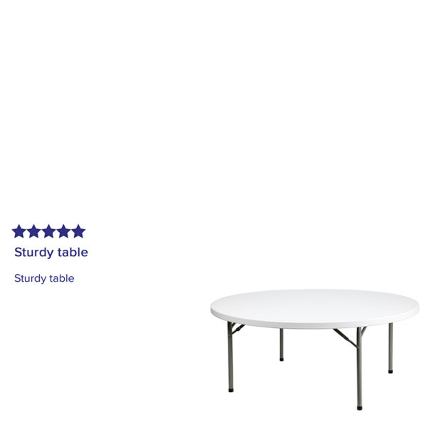 Shop for 72RD White Plastic Fold Tablew/ Seats up to 10 Adults near  Saint Cloud at Capital Office Furniture
