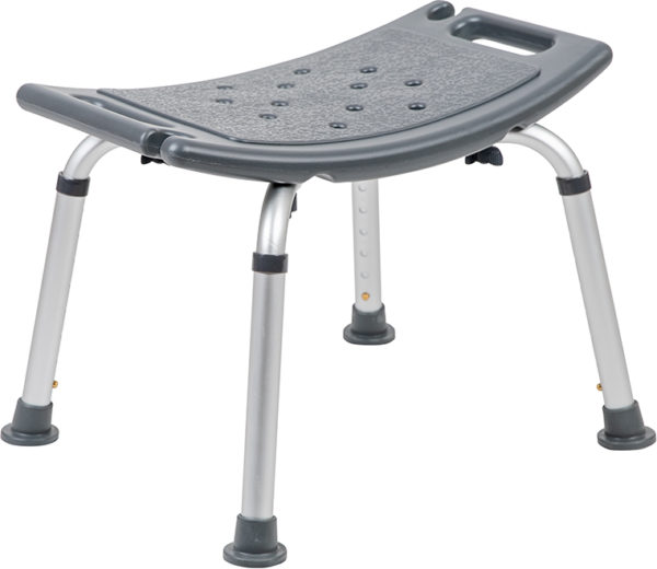 Shop for Gray Bath & Shower Chairw/ Ergonomic Saddle Seat with drainage holes near  Bay Lake at Capital Office Furniture