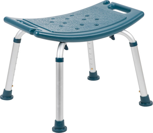 Shop for Navy Bath & Shower Chairw/ Ergonomic Saddle Seat with drainage holes near  Leesburg at Capital Office Furniture