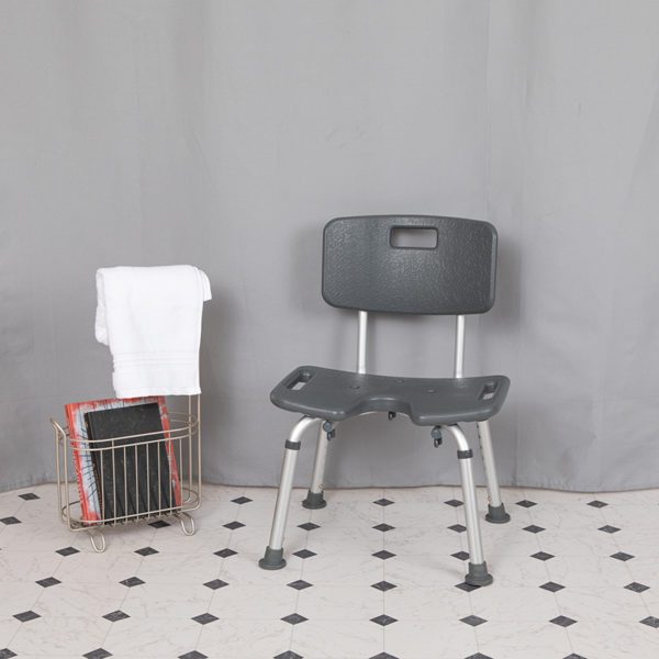 Buy Medical Grade Shower Chair Gray U-Shaped Shower Chair near  Windermere at Capital Office Furniture