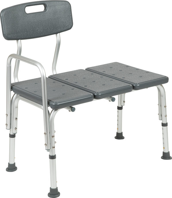 Shop for Gray Bath Transfer Benchw/ Back provides resting support and installs on either side near  Altamonte Springs at Capital Office Furniture