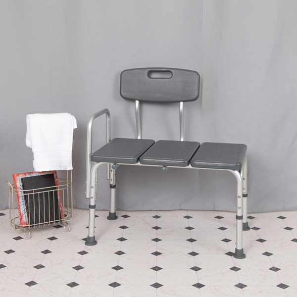 Buy Medical Grade Shower Transfer Bench Gray Bath Transfer Bench near  Altamonte Springs at Capital Office Furniture
