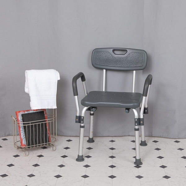 Buy Medical Grade Shower Chair Gray Adjustable Bath Chair near  Saint Cloud at Capital Office Furniture