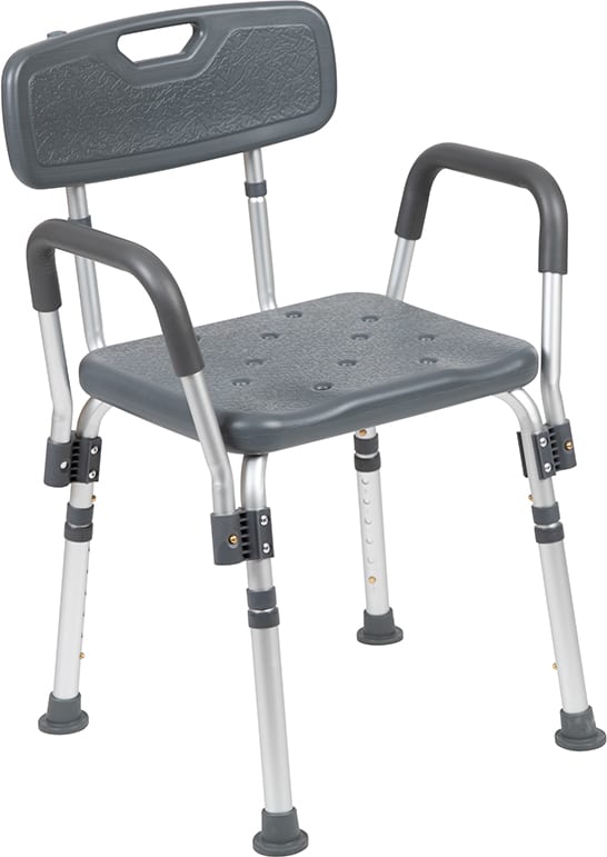 Shop for Gray Quick Release Bath Chairw/ Back provides resting support in  Orlando at Capital Office Furniture