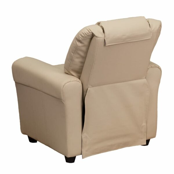Shop for Beige Vinyl Kids Reclinerw/ Cup Holder Armrest near  Clermont at Capital Office Furniture