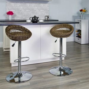 Buy Contemporary Style Stool Wicker Adjustable Height Stool near  Winter Garden at Capital Office Furniture