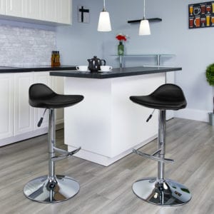 Buy Contemporary Style Stool Black Vinyl Barstool near  Bay Lake at Capital Office Furniture