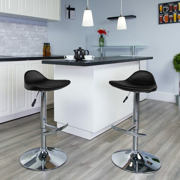 Buy Contemporary Style Stool Black Vinyl Barstool near  Winter Springs at Capital Office Furniture