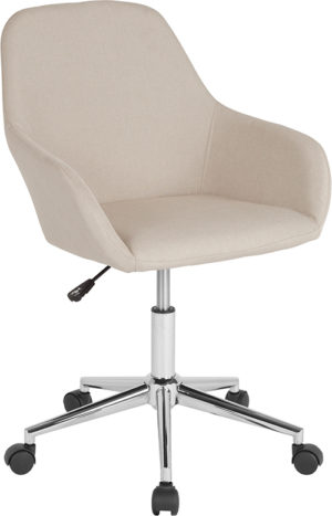 Buy Contemporary Task Office Chair Beige Fabric Mid-Back Chair near  Lake Buena Vista at Capital Office Furniture