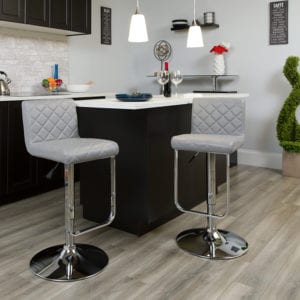 Buy Contemporary Style Stool Gray Vinyl Barstool near  Bay Lake at Capital Office Furniture