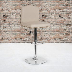 Buy Contemporary Style Stool Beige Fabric Barstool near  Oviedo at Capital Office Furniture