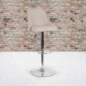 Buy Contemporary Style Stool Beige Fabric Barstool near  Sanford at Capital Office Furniture
