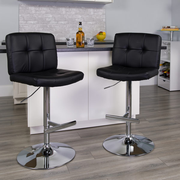 Buy Contemporary Style Stool Black Vinyl Barstool near  Oviedo at Capital Office Furniture