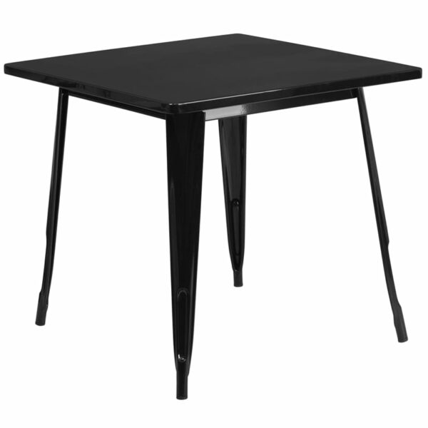 Buy Metal Cafe Table 31.5SQ Black Metal Table near  Leesburg at Capital Office Furniture