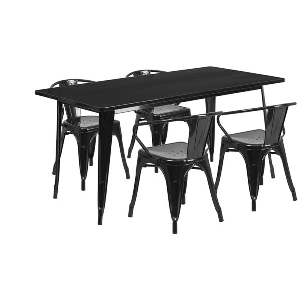 Find Set Includes Table and 4 Chairs restaurant table and chair sets near  Bay Lake at Capital Office Furniture