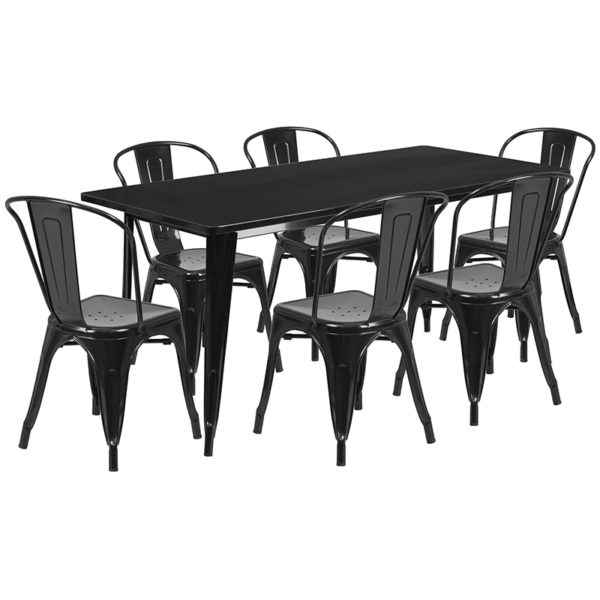 Find Set Includes Table and 6 Chairs restaurant table and chair sets near  Sanford at Capital Office Furniture