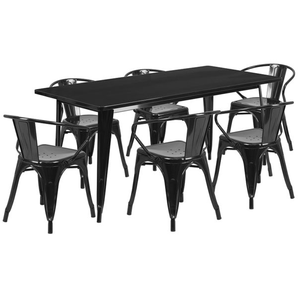 Find Set Includes Table and 6 Chairs restaurant table and chair sets in  Orlando at Capital Office Furniture