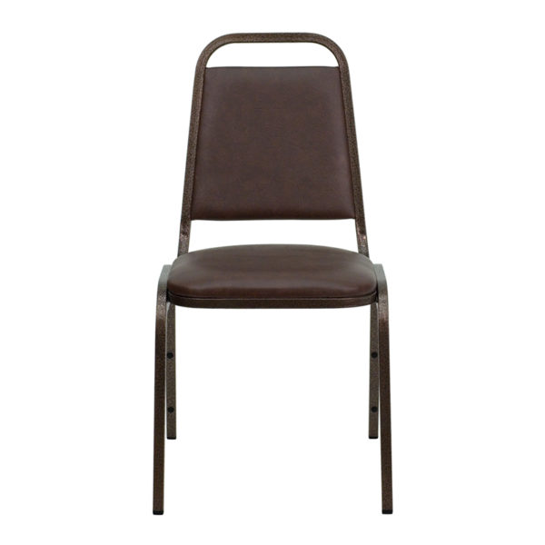 New banquet stack chairs in brown w/ Seamless Back Panel at Capital Office Furniture near  Winter Garden at Capital Office Furniture