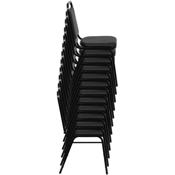Nice HERCULES Series Trapezoidal Back StacBanquet Chair in Vinyl Trapezoidal Back Design banquet stack chairs near  Altamonte Springs at Capital Office Furniture