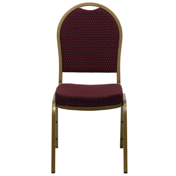 New banquet stack chairs in burgundy w/ Seamless Back Panel at Capital Office Furniture near  Lake Mary at Capital Office Furniture
