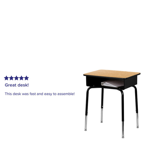 Nice Student Desk with Open Front Metal Book Box .625" Thick High Pressure Laminate Top classroom furniture near  Saint Cloud at Capital Office Furniture