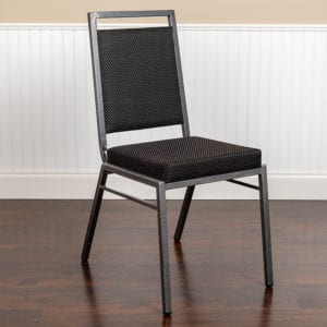 Buy Multipurpose Banquet Chair with Square Back Design Black Dot Fabric Banquet Chair near  Sanford at Capital Office Furniture