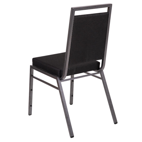 New banquet stack chairs in black w/ Silver Powder Coated Frame Finish at Capital Office Furniture near  Winter Springs at Capital Office Furniture
