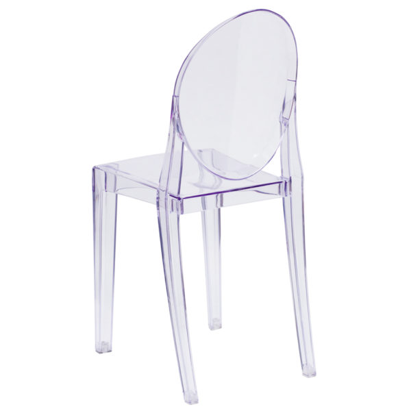 Nice Ghost Side Chair in Crystal Seat Height: 19"H (front) x 18.75-19"H (sides) x 18.75"H (Back) restaurant seating near  Sanford at Capital Office Furniture