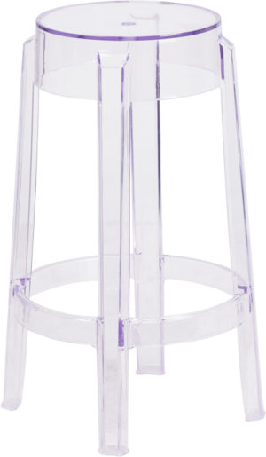 Buy Contemporary Style Stool 25.75"H Transparent Stool in  Orlando at Capital Office Furniture