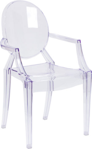 Buy Classic Style Accent Chair Clear Stacking Side Arm Chair in  Orlando at Capital Office Furniture
