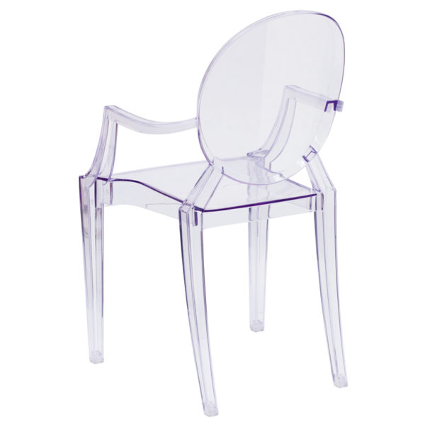 Shop for Clear Stacking Side Arm Chairw/ Transparent Crystal Finish near  Sanford at Capital Office Furniture