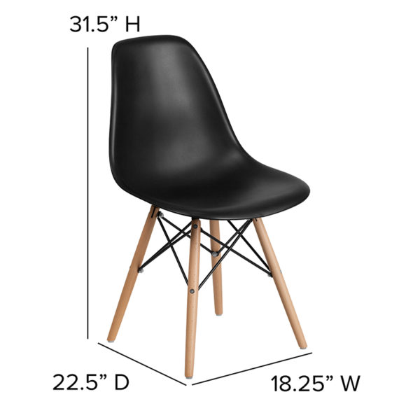 Shop for Black Plastic/Wood Chairw/ Black Plastic Finish near  Saint Cloud at Capital Office Furniture