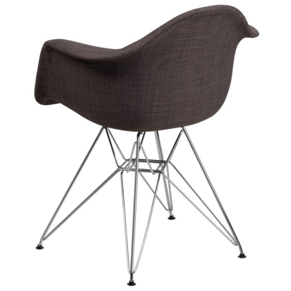 Shop for Gray Fabric/Chrome Chairw/ Curved Arms near  Clermont at Capital Office Furniture