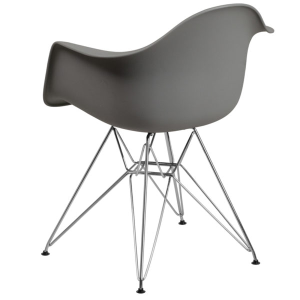 Shop for Gray Plastic/Chrome Chairw/ Curved Arms near  Casselberry at Capital Office Furniture