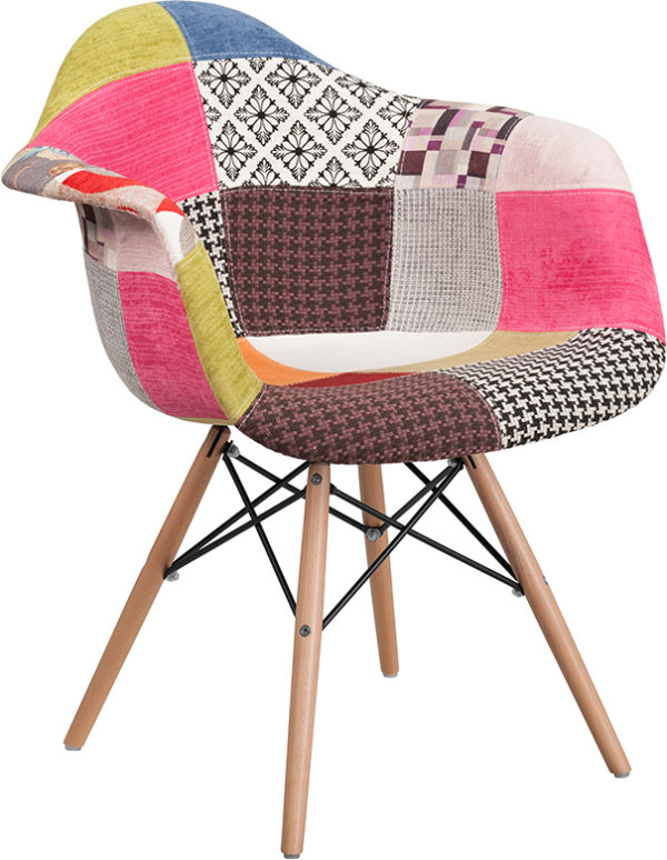 Find Milan Patchwork Fabric Upholstery accent chairs in  Orlando at Capital Office Furniture