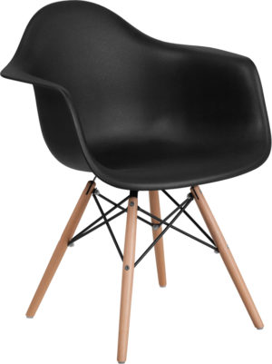 Buy Accent Side Chair Black Plastic/Wood Chair near  Winter Garden at Capital Office Furniture