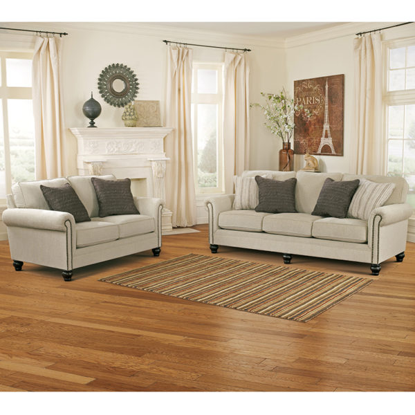 Buy Sofa and Loveseat Set Linen Living Set near  Sanford at Capital Office Furniture