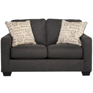 Buy Contemporary Style Charcoal Microfiber Loveseat in  Orlando at Capital Office Furniture