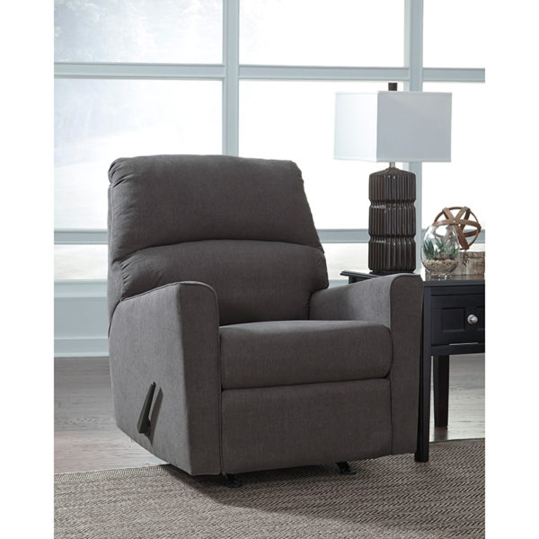 Buy Contemporary Style Charcoal Microfiber Recliner near  Clermont at Capital Office Furniture