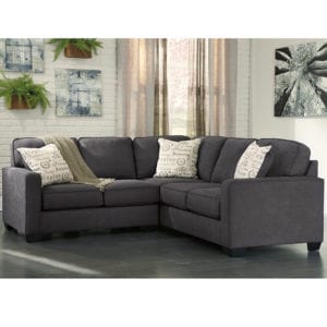 Buy Contemporary Style Charcoal Microfiber Sectional in  Orlando at Capital Office Furniture